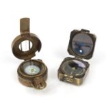 Two military interest compasses : For Further Condition Reports Please visit Our Website, Updated