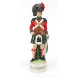 Black Watch Highlander musical decanter, 35cm high : For Further Condition Reports Please visit