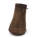 Tribal wicker basket, 50cm high : For Further Condition Reports Please visit Our Website, Updated
