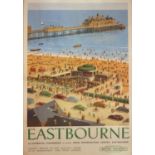 British Railways poster of Eastbourne, printed in Great Britain by Jas Truscott & Son, numbered