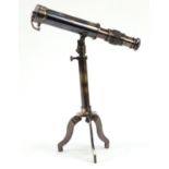 Miniature telescope on tripod stand : For Further Condition Reports Please visit Our Website,