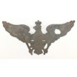 German military interest helmet plate, 24cm wide : For Further Condition Reports Please visit Our