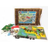 Mostly Britains model farmyard accessories with boxed Britains farmyard number 4711 : For Further