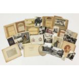 19th Century and later ephemera and social history including black & white photographs and postcards