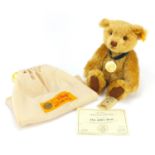 Steiff 2001 bear with certificate designed for the Danbury mint, serial number 2724 :For Further