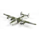 Large Franklin Mint die cast model B24 aeroplane, 70cm wide :For Further Condition Reports Please
