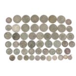 Victorian and later mostly british coinage including half crowns and florins, 444g :For Further