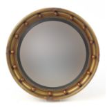 Circular gilt framed convex mirror, 47cm in diameter :For Further Condition Reports Please Visit Our