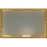 Rectangular gilt framed mirror with bevelled glass, 83cm x 52cm :For Further Condition Reports