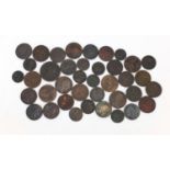 Collection of antique British and world coinage and tokens :For Further Condition Reports Please