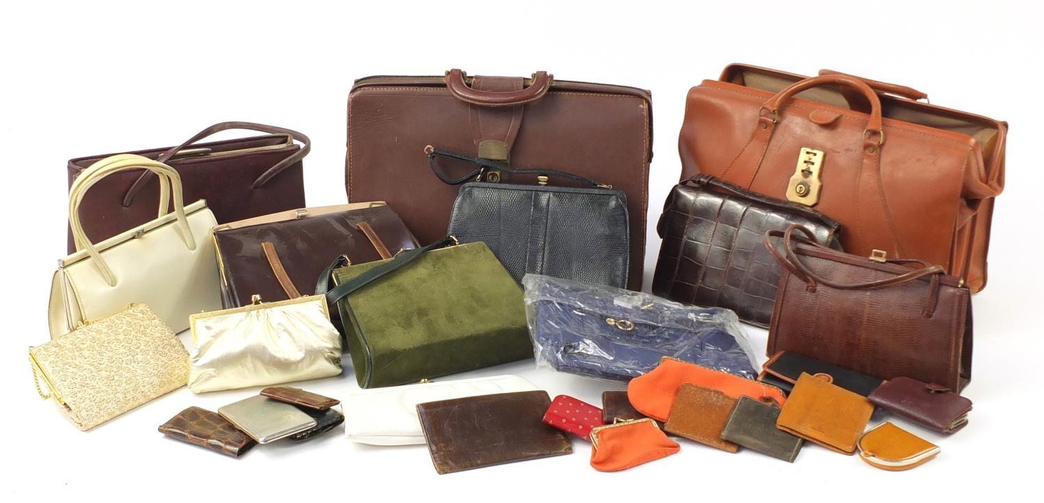 Mostly vintage ladies handbags, clutch bags and briefcases :For Further Condition Reports Please