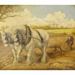H R Walker - Work Horse, oil on canvas board, framed, 34.5cm x 29cm :For Further Condition Reports