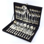 Twelve place canteen of silver plated cutlery :For Further Condition Reports Please Visit Our