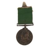 Edward VII British military Volunteer Long Service medal awarded to PTEJ.M.LUPTON.M.C.C.C. :For