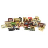 Mostly boxed collectors die cast vehicles including Days Gone by Lledo, Vanguards and Models of