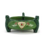 Art Nouveau Secessionist pottery bowl by Eichwald, 17.5cm in diameter :For Further Condition Reports