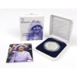 Queen Mother silver proof $5 with case :For Further Condition Reports Please Visit Our Website,