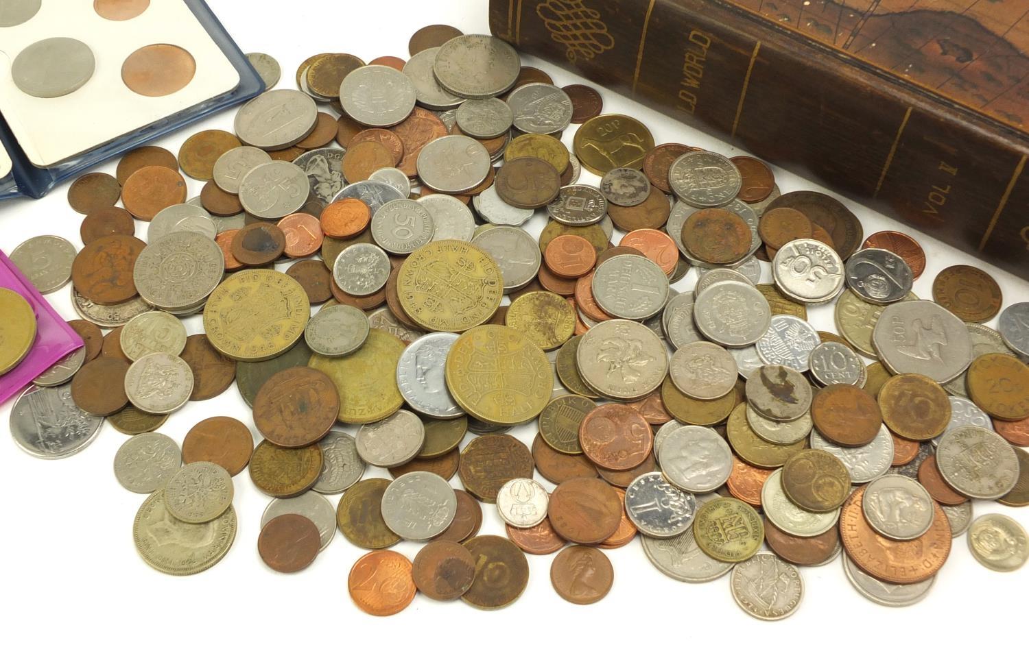 Antique and later British and world coinage housed in a book design box :For Further Condition - Image 3 of 4