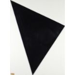 1960's Perspex sculpture by Victor Anton with paper label, titled Relief no 13 black and white