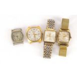 Four vintage wristwatches including two Roma examples :For Further Condition Reports Please Visit