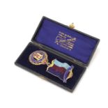 Royal Order of Buffalo silver gilt and enamel jewel :For Further Condition Reports Please Visit