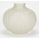 French Art Deco frosted glass vase, 17cm high :For Further Condition Reports Please Visit Our