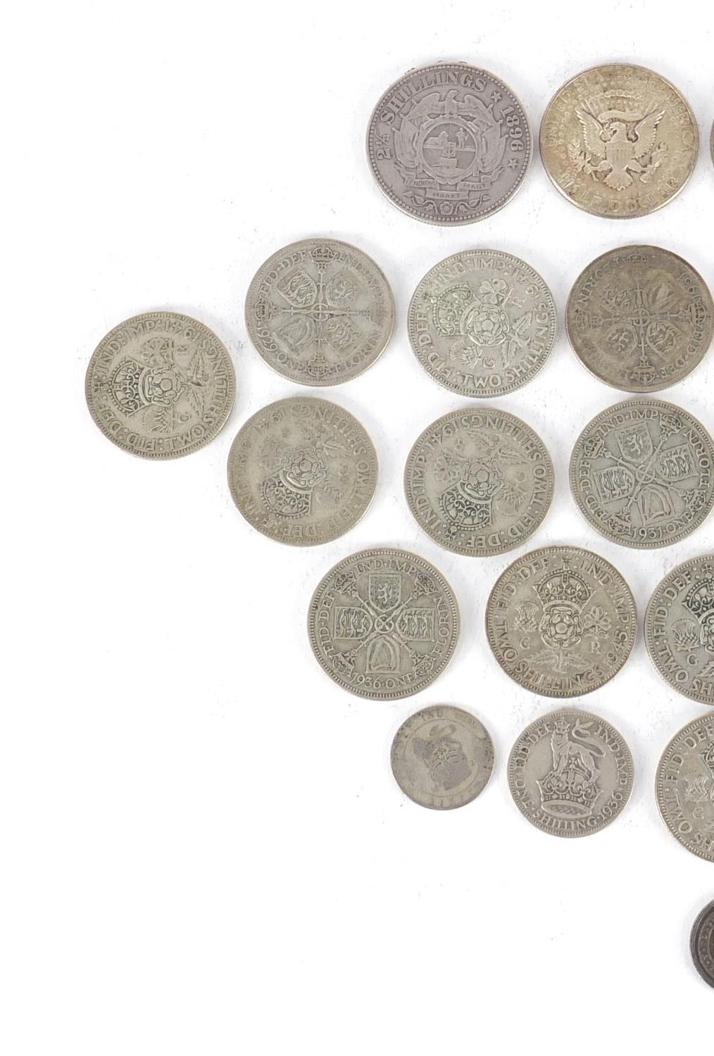 British pre-decimal coins including two shillings, 290g :For Further Condition Reports Please - Image 2 of 3