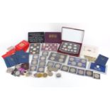 British coinage including proof year sets and commemorative crowns :For Further Condition Reports