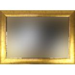 Rectangular gilt framed wall mirror, 109cm x 78cm :For Further Condition Reports Please Visit Our