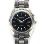 Gentleman's Seiko kinetic wristwatch with date dial, numbered 851259, 36mm in diameter excluding the