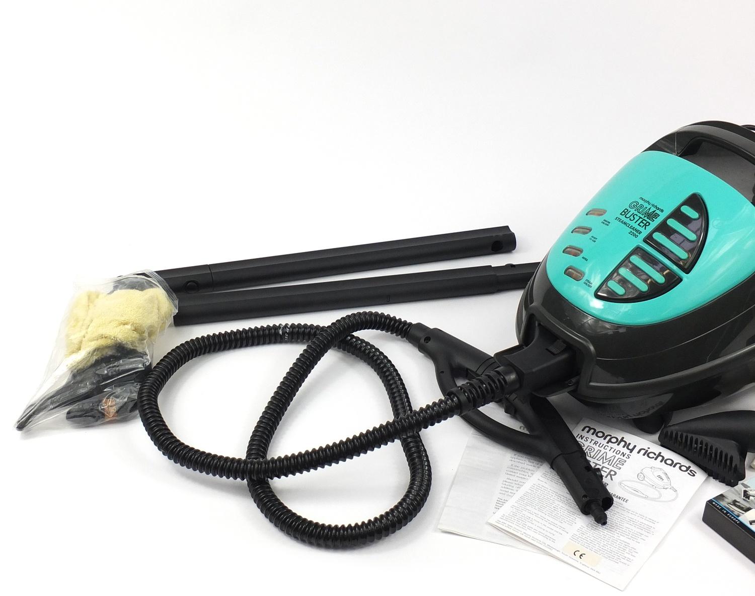 Morphy Richards Grime Buster Steam Cleaner 2200 :For Further Condition Reports Please Visit Our - Image 2 of 3