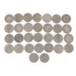 British pre-decimal pre-1947 half crowns, 415g :For Further Condition Reports Please Visit Our