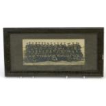 Black and white army photograph, mounted and framed, 28cm x 12cm :For Further Condition Reports