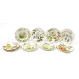 Set of 12 Caverswall months of the year plates by Edith Holden, 27.5cm in diameter :For Further