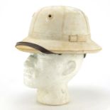 British military interest pith helmet previously owned by Major G A Shadforth of the Royal Dublin