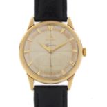 Gentleman's 9ct gold Omega Genève wristwatch, 33mm in diameter excluding the crown :For Further