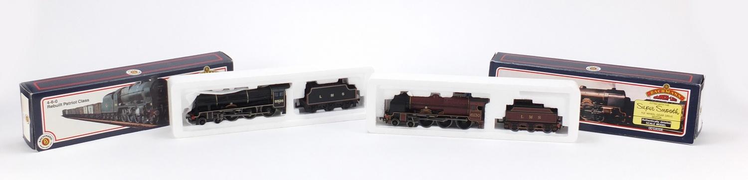 Two Bachmann Branchline 00 gauge locomotives with boxes comprising The West Yorkshire Regiment 31-