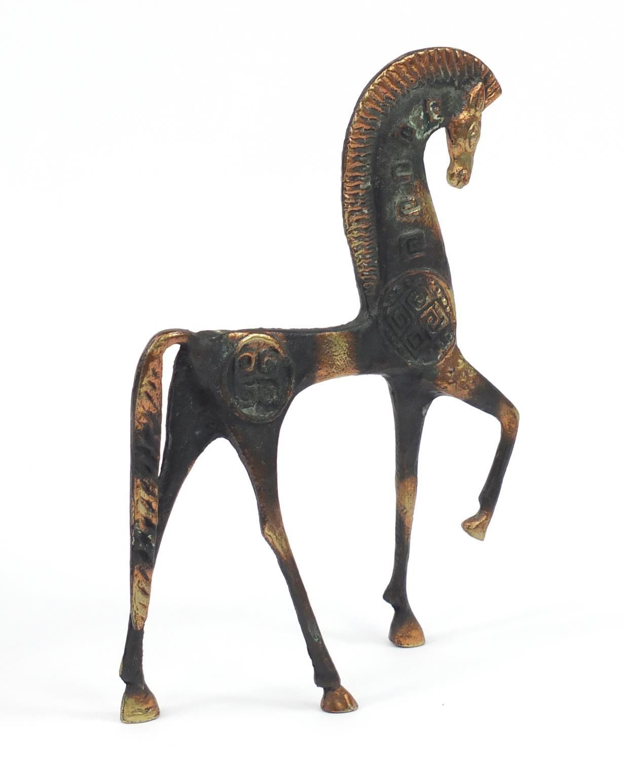 Modernist Italian bronzed horse, 27cm high :For Further Condition Reports Please Visit Our - Image 2 of 3