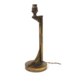 Art Deco bronzed bird design table lamp, 36cm high :For Further Condition Reports Please Visit Our