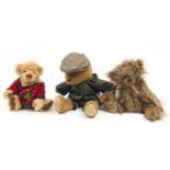 Three teddy bears including Silver tag bears and Lillian Trigg :For Further Condition Reports Please