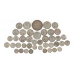 British pre-decimal coinage including 1937 crown and shilling, 183g :For Further Condition Reports