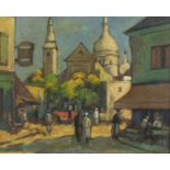 Manner of Camion - Market scene, French School, oil, framed, 49.5cm x 39.5cm :For Further