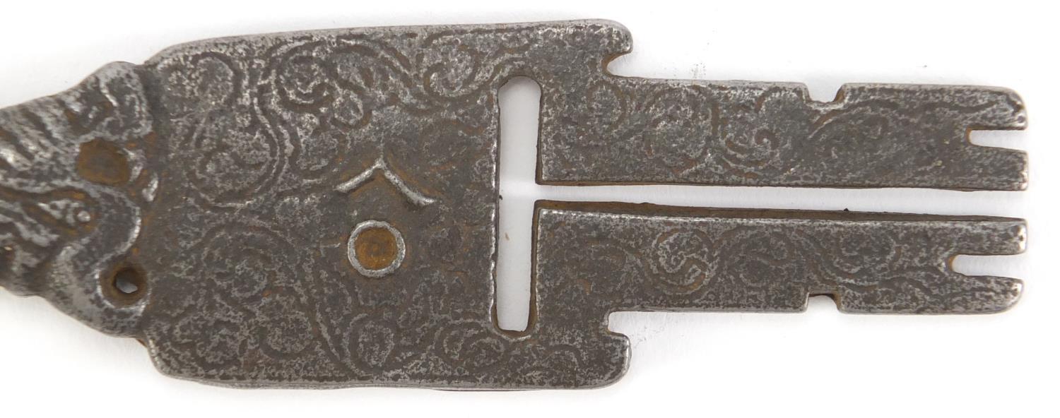 Tibetan iron pendant, 16cm in length :For Further Condition Reports Please Visit Our Website, - Image 4 of 4