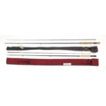 Two fly fishing rods including Abu Garcia Legacy Power :For Further Condition Reports Please Visit