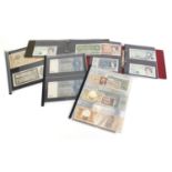 British and world bank notes, various denominations and Cashiers arranged into albums including