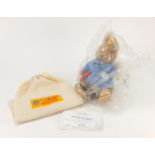 Steiff 2001 Peter Rabbit with certificate designed for the Danbury mint, serial number 587 :For