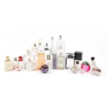 Perfume and after-shave scent bottles including Calvin Klein, Chanel, Givenchy, Prada and Jean