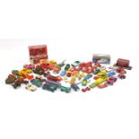 Vintage and later die cast vehicles including Dinky Kodak and Royal mail vans, Corgi, Lesney and