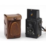 Vintage Voigtlander Brilliant camera with leather case :For Further Condition Reports Please Visit
