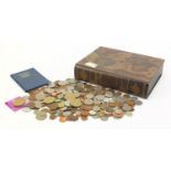 Antique and later British and world coinage housed in a book design box :For Further Condition